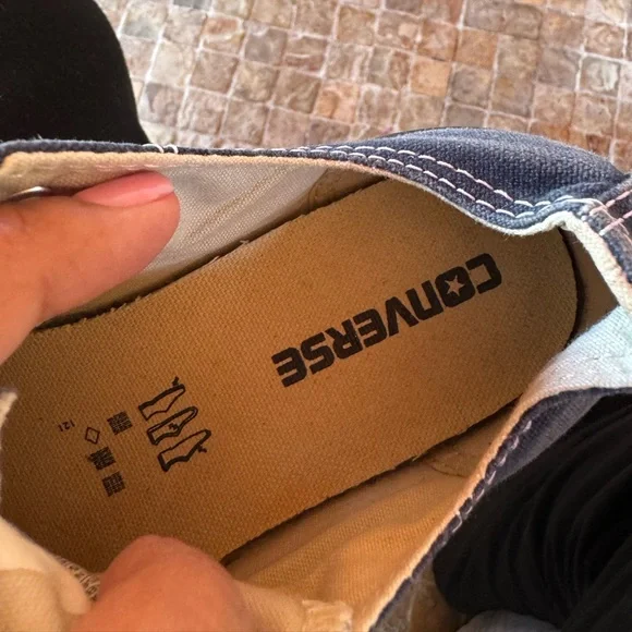 Converse navy and White Low Top Sneakers - Picture 10 of 10